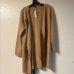 J. Crew Camel Open Front Cardigan